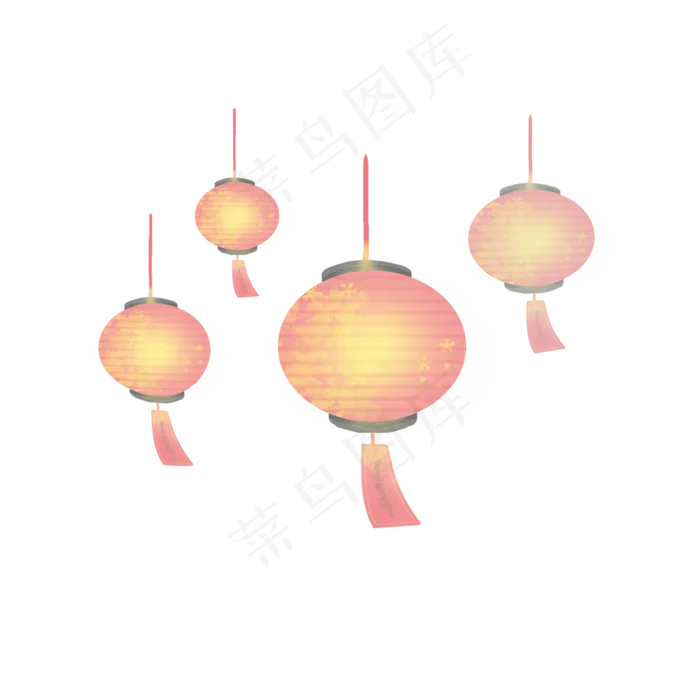 孔明灯宫灯(2000X2000(DPI:300))psd模版下载