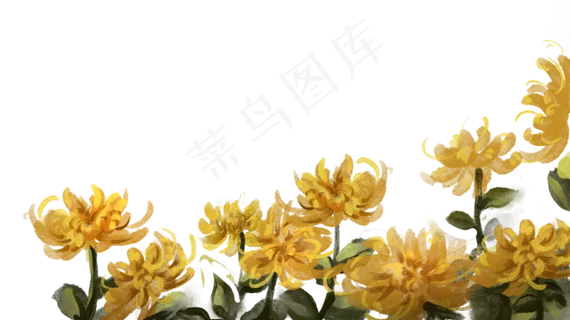 中国风古风水墨菊花 中国风古风水墨菊花