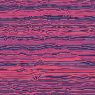 矢量条纹背景。抽象的色波。声波振荡。时髦的卷曲线条。优雅的波浪状纹理。表面变形。彩色背景。