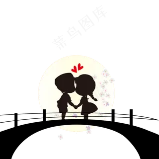 情人节七夕情侣可商用元素