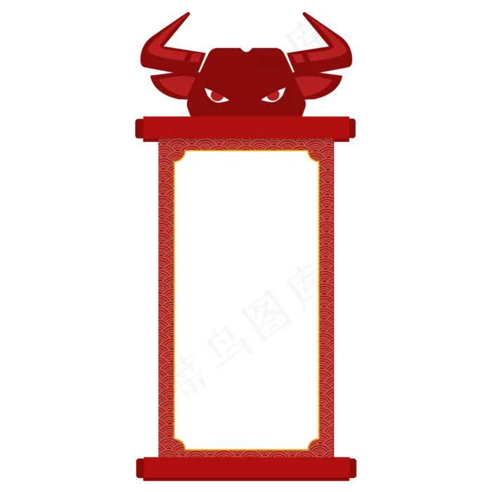 牛年边框(2880X1392(DPI:300))ai矢量模版下载