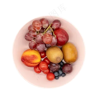 各种水果和盘子