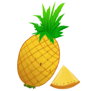 黄色菠萝装饰