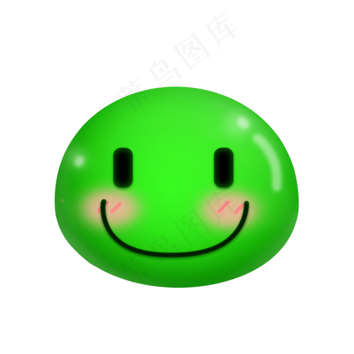 清明节3D卡通青团png免扣素材(2000X2000(DPI:300))psd模版下载