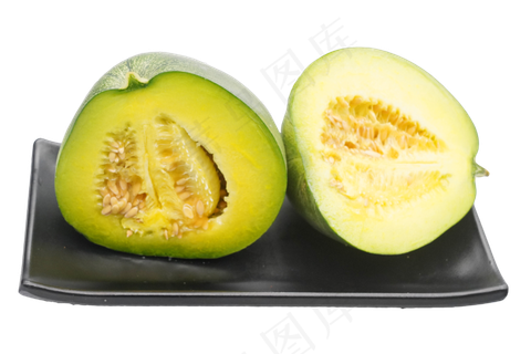 黑盘子装甜瓜