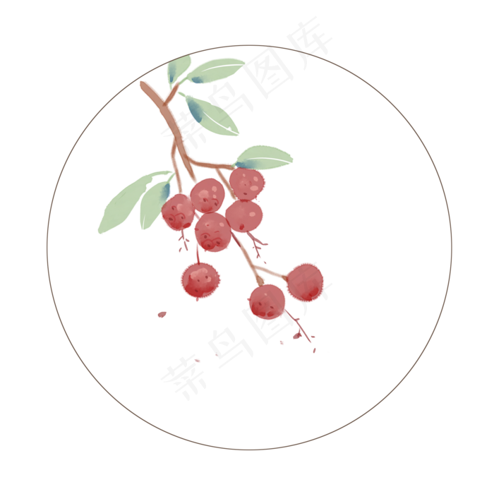 植物二十四节气夏至(2000X2000(DPI:300))psd模版下载