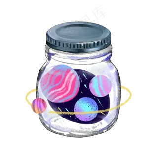 瓶子里的银河与星球