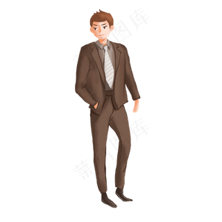 商务西装png素材