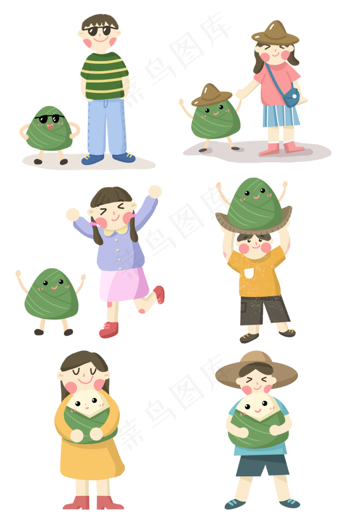 端午节小朋友们与粽子同乐