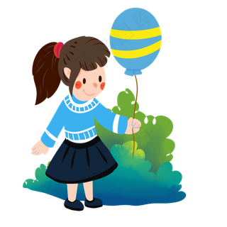 三七女生节开年手拿气球