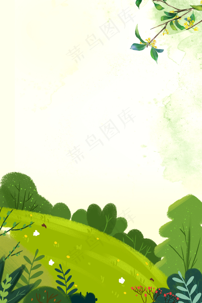 传统二十四节气惊蛰海报背景