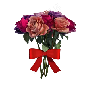 仿真玫瑰png图