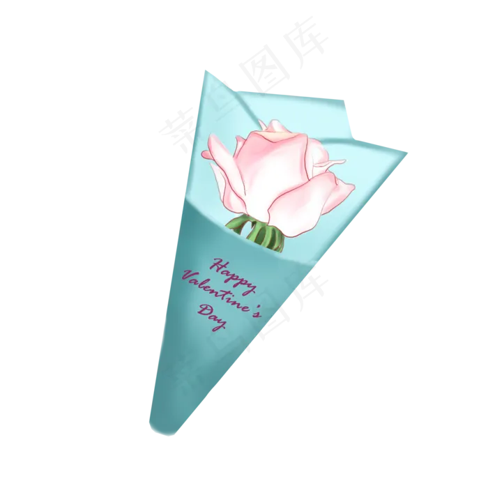 手绘情人节玫瑰花(2000X2000(DPI:300))psd模版下载