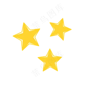 五一劳动节星星卡通清新手绘免抠
