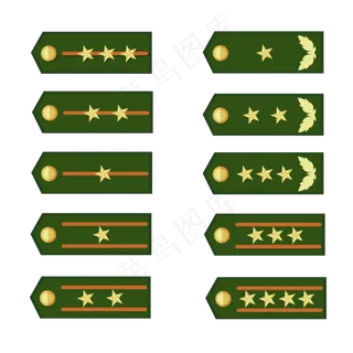 八一建军节卡通肩章