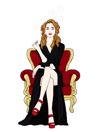 妇女节时尚女王,免抠元素