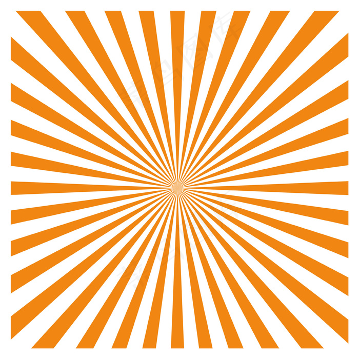 橙色橘黄色线条放射状态效果,免抠元素