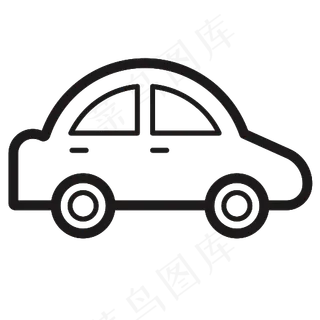 交通工具的士汽车图标免抠图