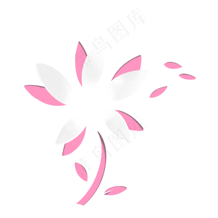 母亲节百合花朵粉色,免抠元素(2048*2048px 300 dpi )psd模版下载