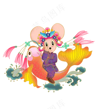 鼠年形象2020新年,免抠元素