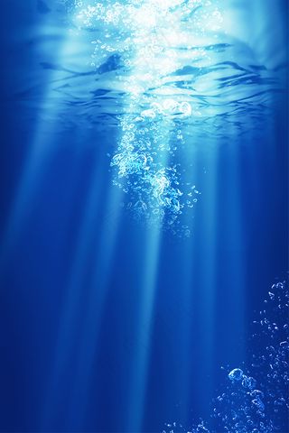 简约小清新蓝底世界蓝色广告