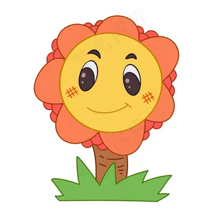 花朵儿童节装饰