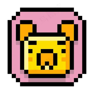 像素风格可爱小熊头像图标