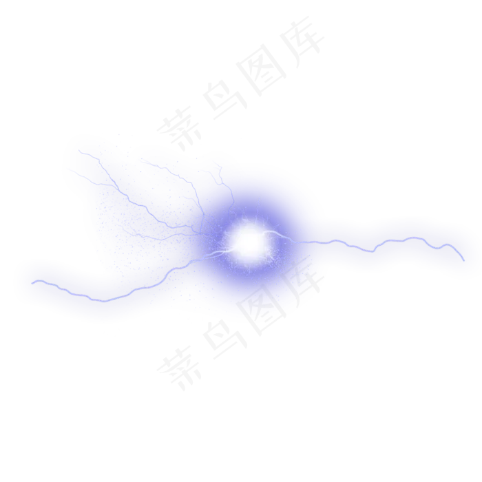 蓝色天空闪电效果,免抠元素(2000*2000px 300 dpi )psd模版下载