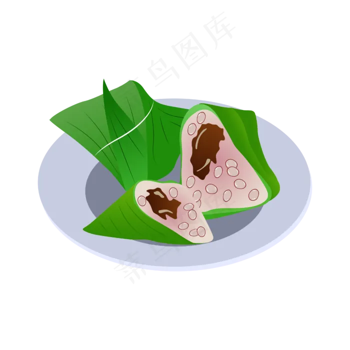 端午节粽子(2000X2000(DPI:300))ai矢量模版下载