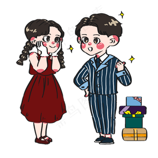 六一儿童节哥哥给妹妹送大孩子的