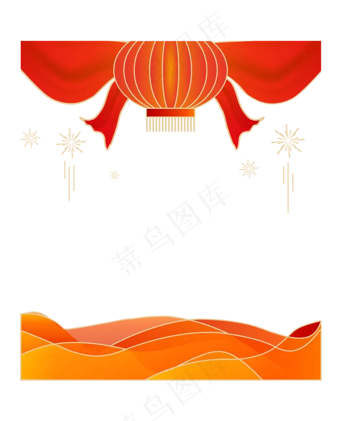 国庆红色边框(2000X2000(DPI:300))ai矢量模版下载