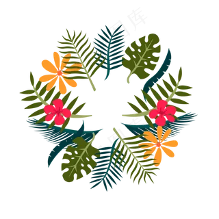 夏季暑假夏至植物免扣素材