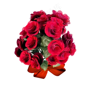 红色玫瑰花束png图
