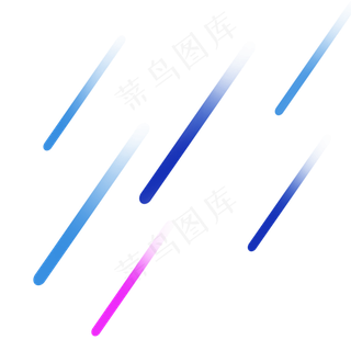 线条流星漂浮,免抠元素