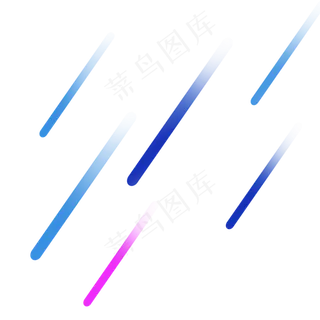 线条流星漂浮,免抠元素