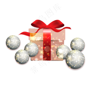 圣诞节圣诞礼物装饰,免抠元素