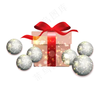 圣诞节圣诞礼物装饰,免抠元素