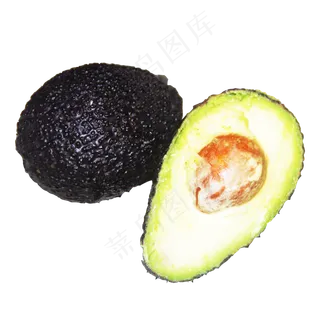 新鲜水果分开牛油果