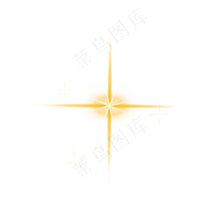 黄色星光矢量光晕,免抠元素(4334*4334px 300 dpi )ai矢量模版下载