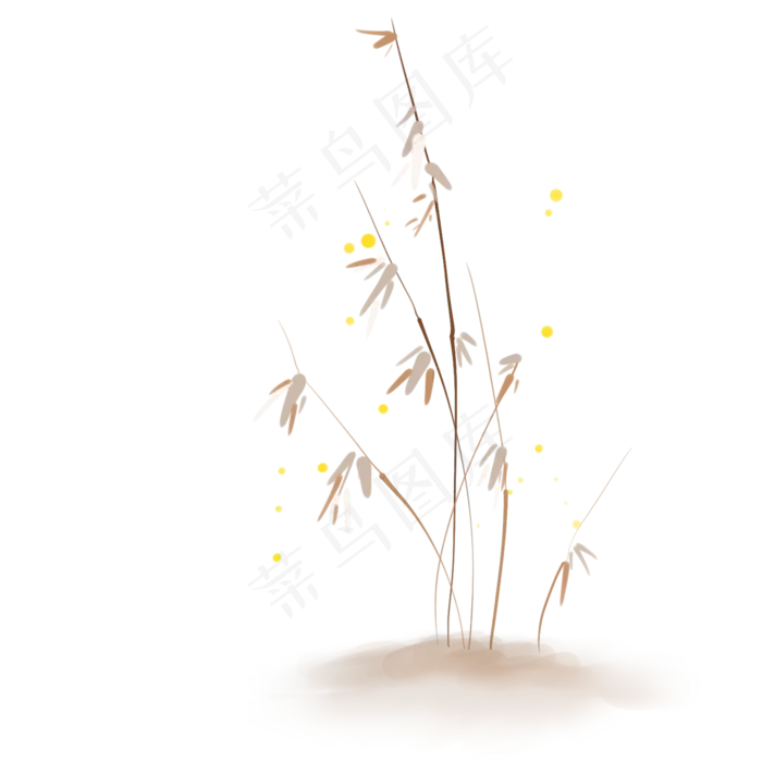 中国风古风竹子,免抠元素(2000X2000(DPI:300))psd模版下载