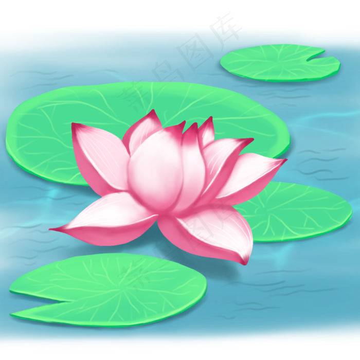 荷花春夏荷塘景色(2000X2000(DPI:300))psd模版下载