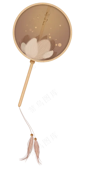 中国风莲花扇子