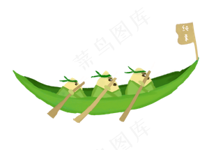 中华传统美食之可爱卡通粽子