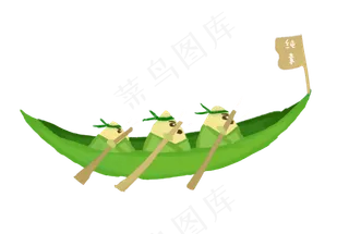 中华传统美食之可爱卡通粽子