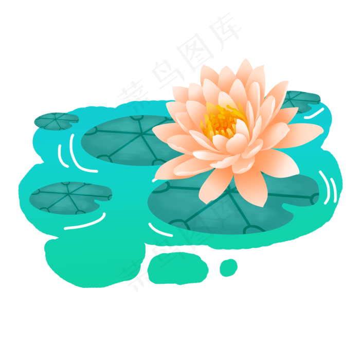 粉色的荷花(2000X2000(DPI:300))psd模版下载