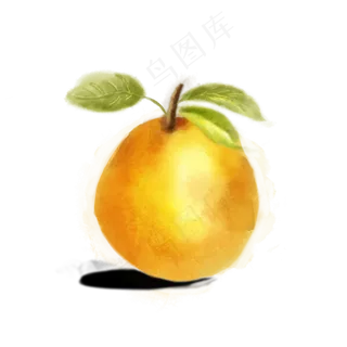 手绘水彩风格雪梨可商用元素