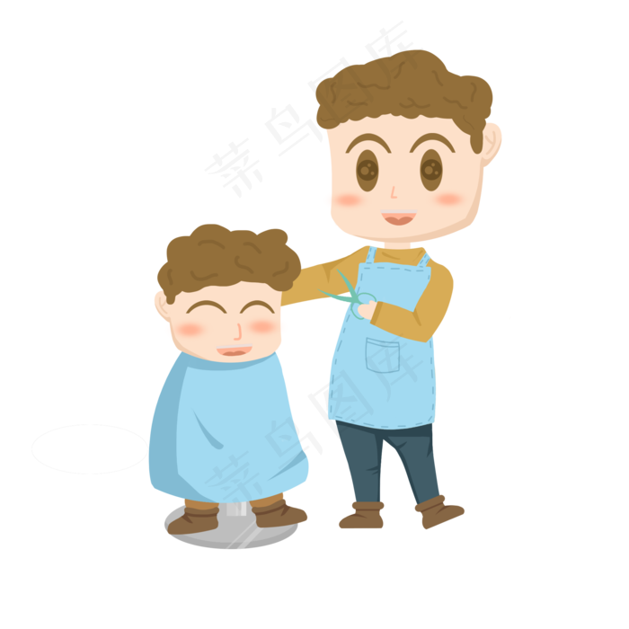 卡通手绘二月二龙抬头手绘,免抠元素