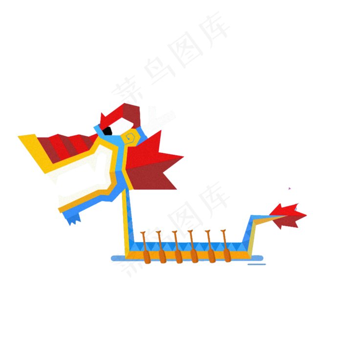 端午节红红火火的龙舟(2000X2000(DPI:300))psd模版下载