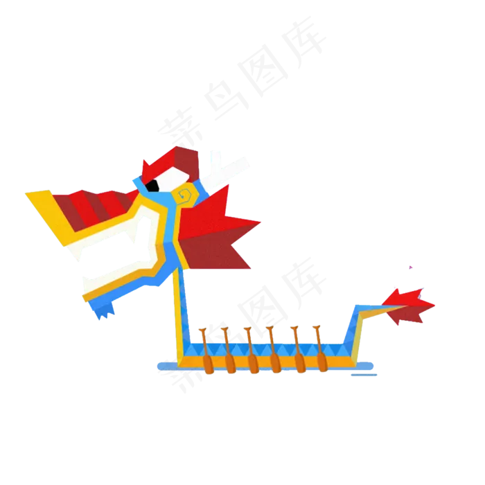 端午节红红火火的龙舟(2000X2000(DPI:300))psd模版下载
