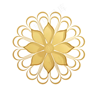 仿真金花装饰png图